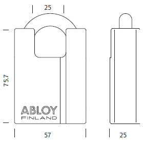 Abloy PL-342/25 High Security Padlock with Raised Shoulders (Short Shackle) | Abloy by KHM Megatools Corp. Abloy PL-342/25 High Security Padlock with Raised Shoulders (Short Shackle) | Abloy by KHM Megatools Corp.